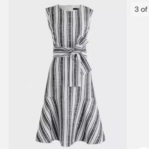 J. Crew Striped Linen Dress, Sz 2